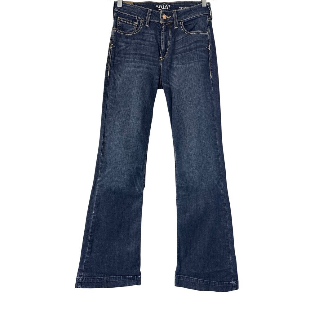 ARIAT Women's Ariat Rascal Slim Trouser Ella Wide Leg Jean Size 28 *EUC - Picture 2 of 14